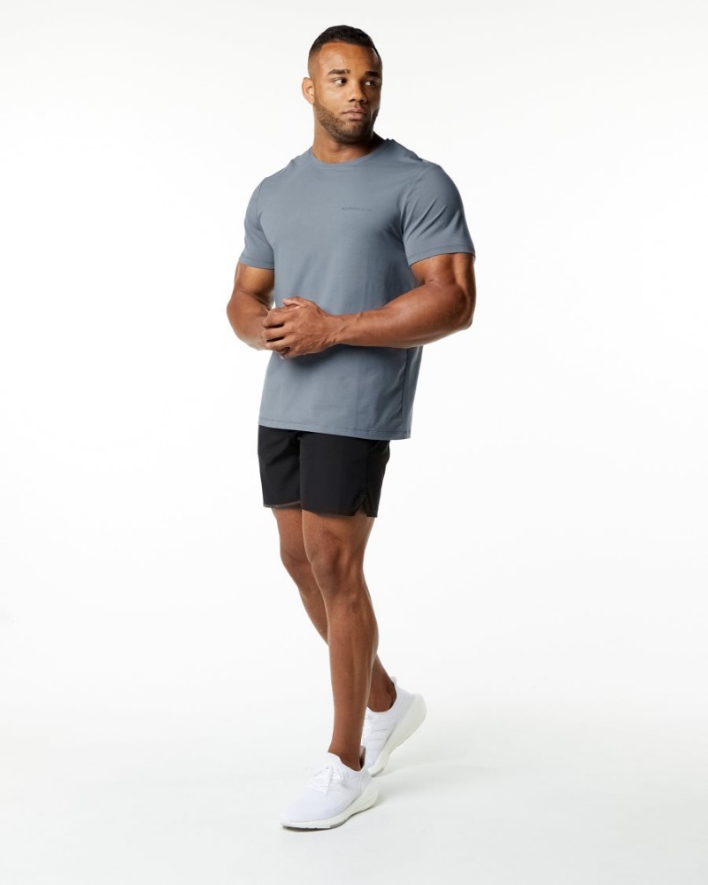 Carbon Alphalete Classic Tee Men's Shirts | 1582670-VA