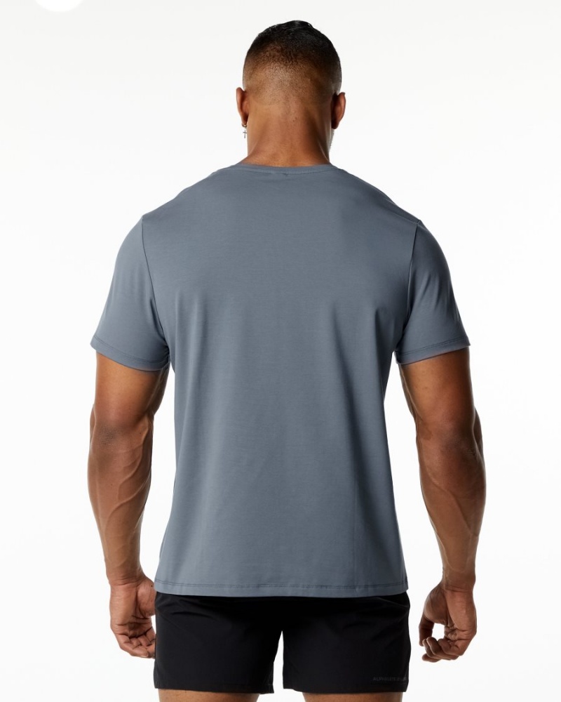 Carbon Alphalete Classic Tee Men's Shirts | 1582670-VA