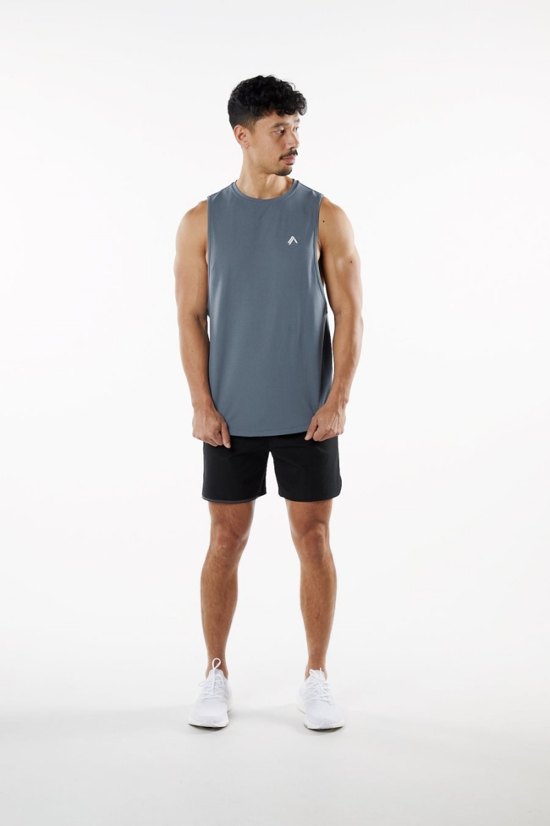 Carbon Alphalete Dynasty Tank Men's Tanks | 5984317-AU