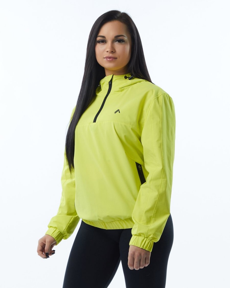 Citrus Slice Alphalete Infinity Tech Jacket Women's Jackets | 1084256-KF