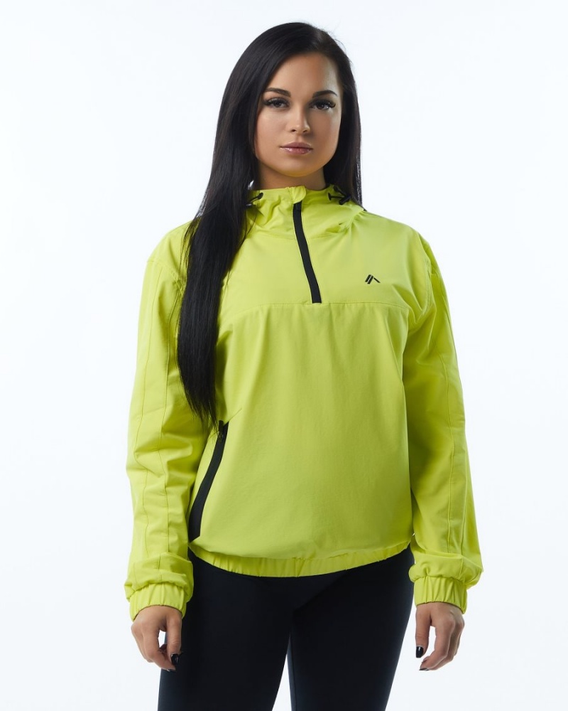 Citrus Slice Alphalete Infinity Tech Jacket Women\'s Jackets | 1084256-KF