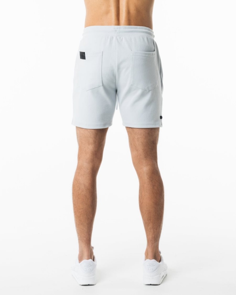 Cloud Grey Alphalete Identity Short 6” Men's Shorts | 0412763-PT