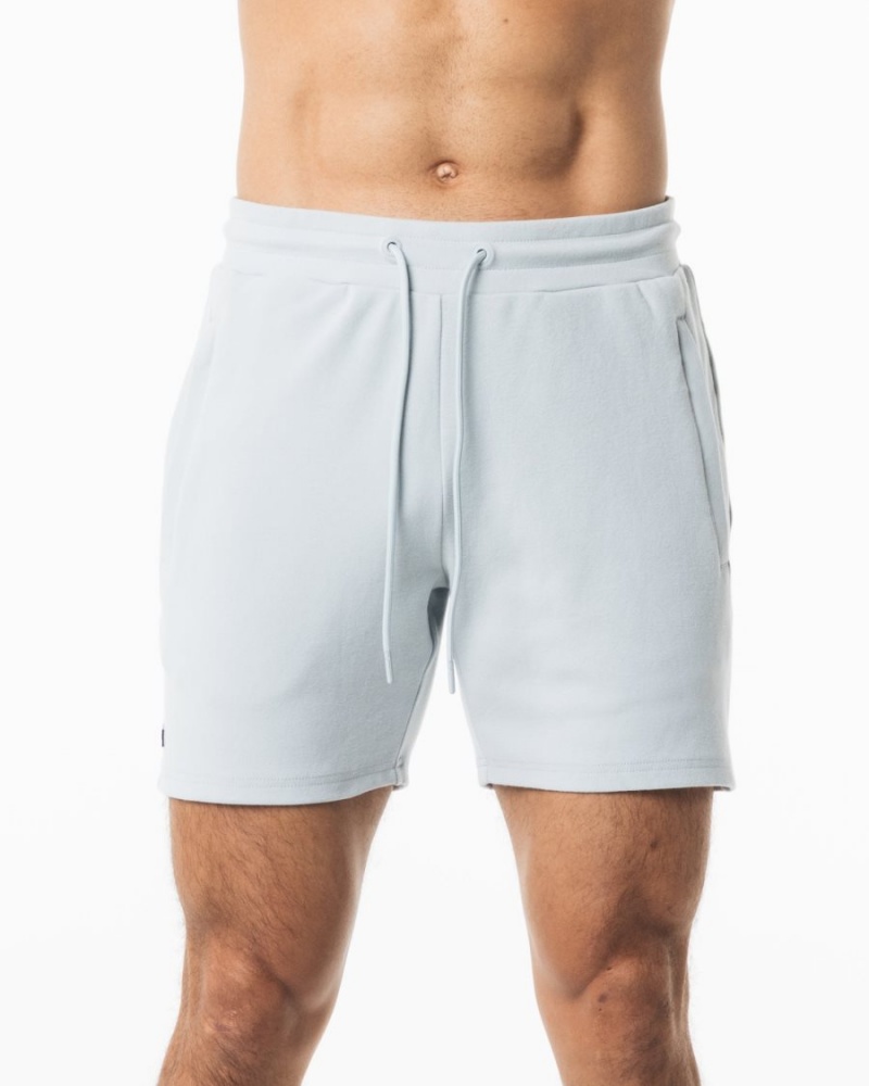 Cloud Grey Alphalete Identity Short 6” Men\'s Shorts | 0412763-PT