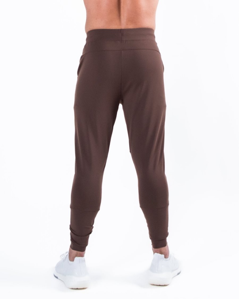 Coffee Alphalete Trace Jogger Men's Jogger | 5603418-CK