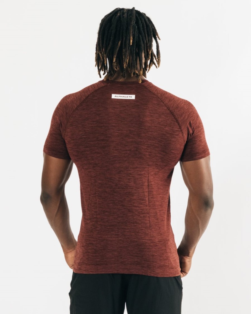 Copper Alphalete Hero Tee Men's Shirts | 2895361-TY