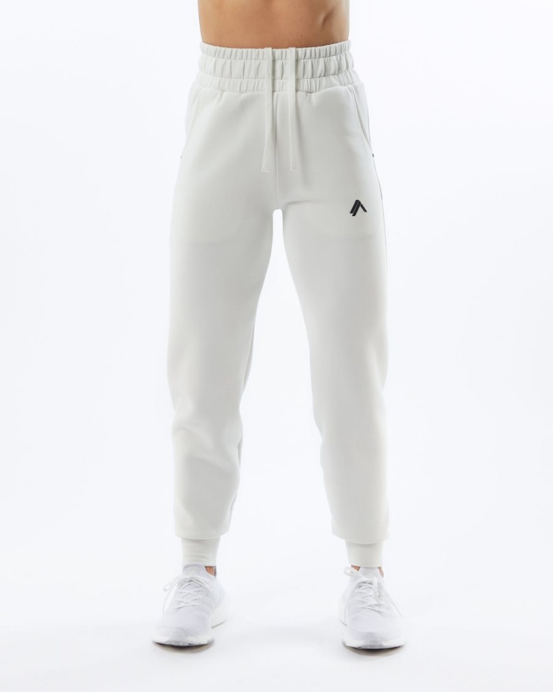 Cream Alphalete ELMTS Cuffed Jogger Women's Jogger | 7928601-EH