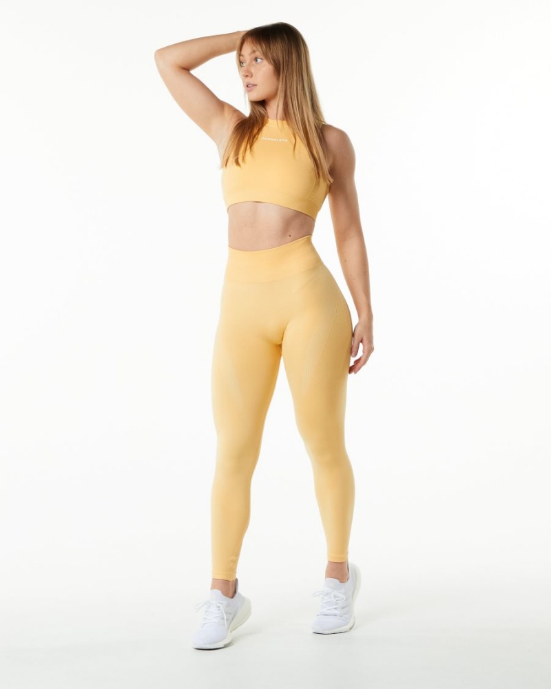 Daffodil Alphalete Ozone Legging Women's Leggings | 8710293-EK