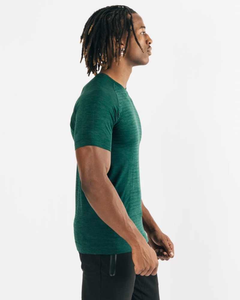 Darkest Pine Alphalete Hero Tee Men's Shirts | 4381579-WA