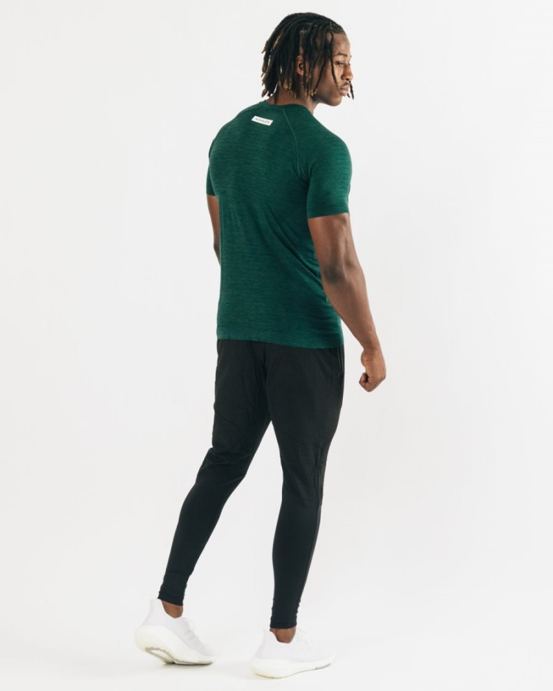 Darkest Pine Alphalete Hero Tee Men's Shirts | 4381579-WA