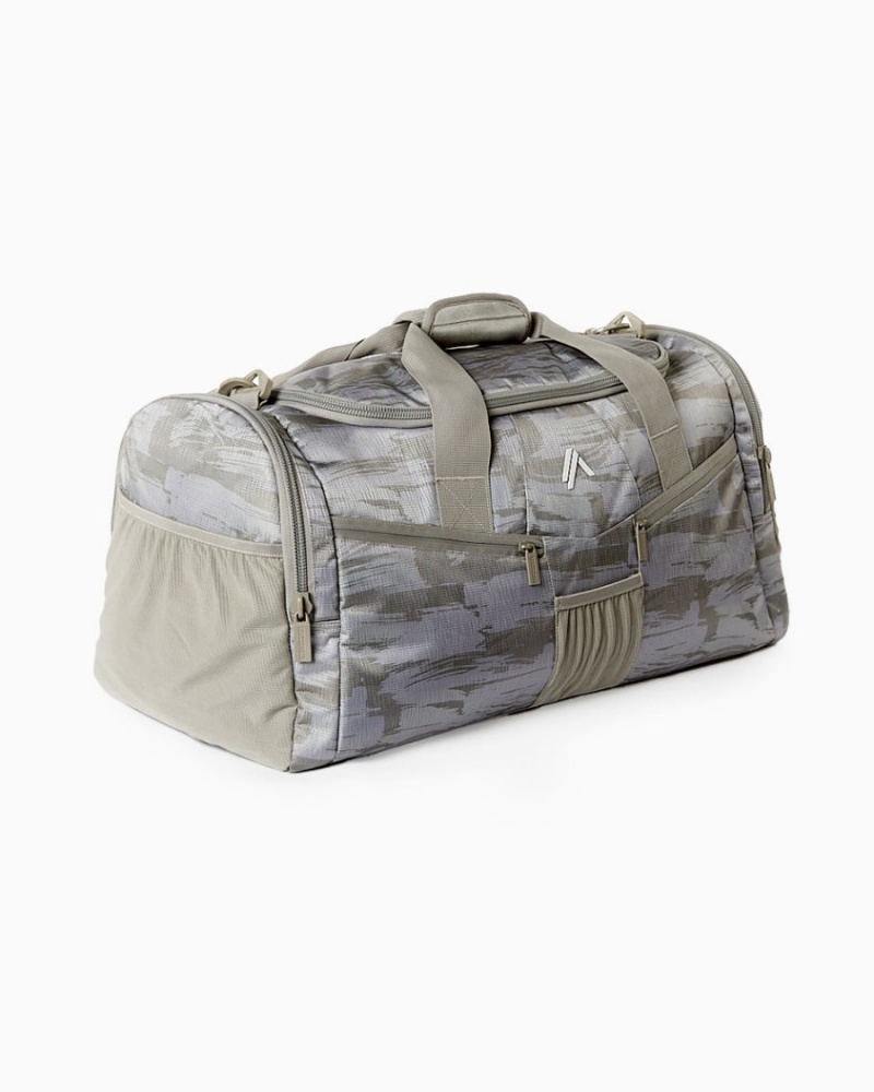 Desert Canvas Camo Alphalete Essential Duffel Bag Men's Accessories | 6802391-SW