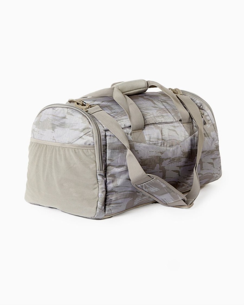 Desert Canvas Camo Alphalete Essential Duffel Bag Men's Accessories | 6802391-SW