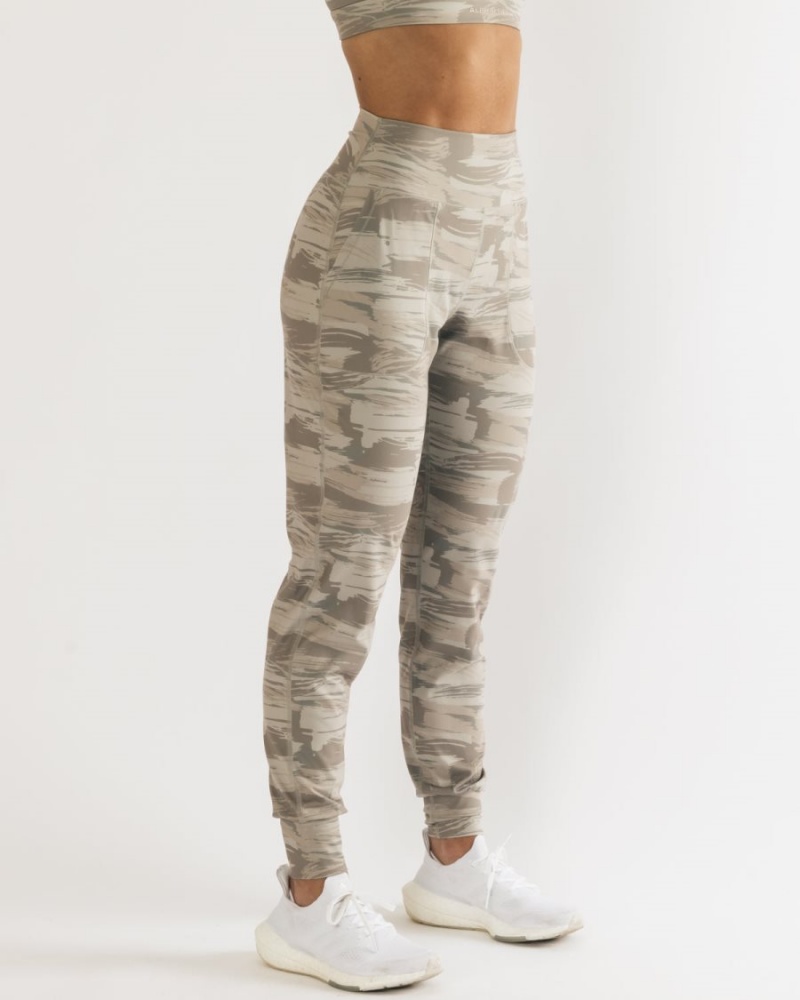 Desert Canvas Camo Alphalete Surface Expanse Jogger Women's Jogger | 8014765-GR