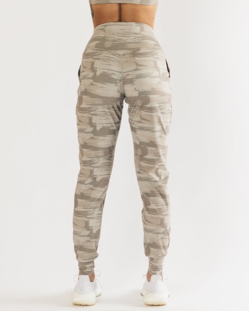 Desert Canvas Camo Alphalete Surface Expanse Jogger Women's Jogger | 8014765-GR