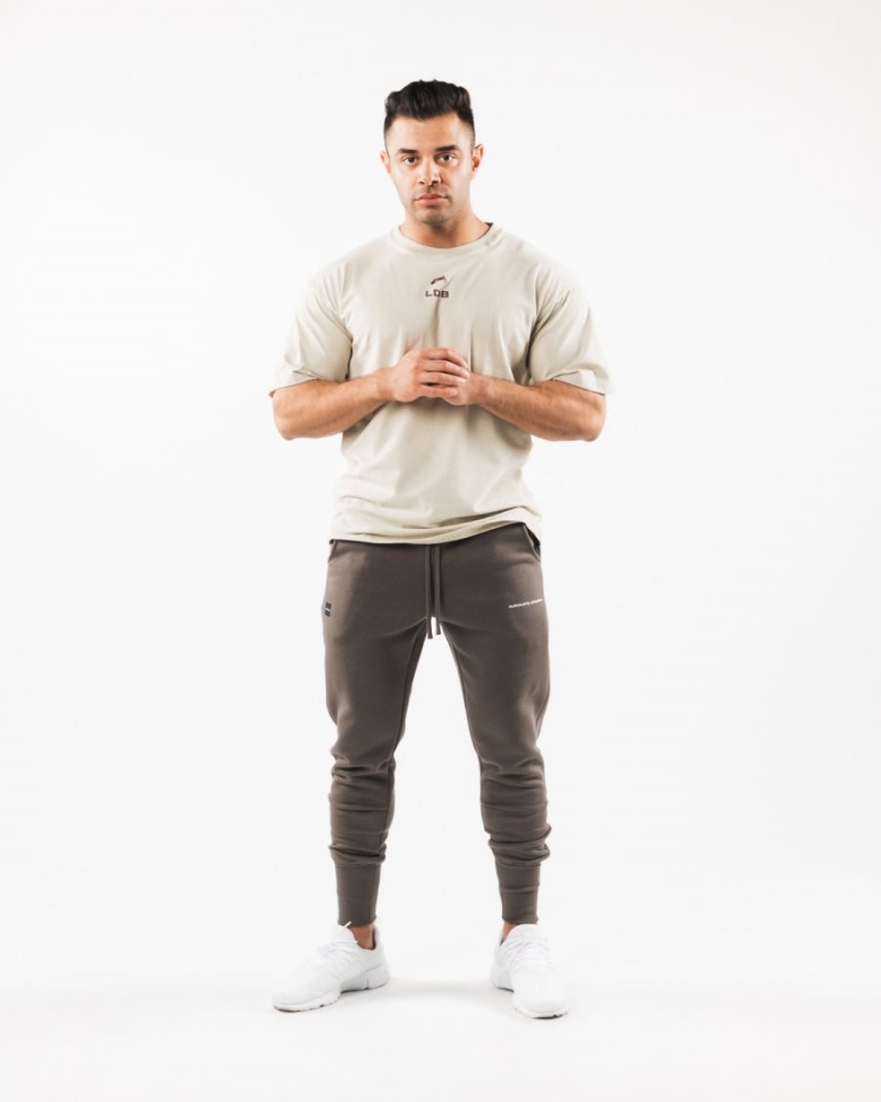 Desert Taupe Alphalete Academy Club Jogger Men's Jogger | 6753918-RB