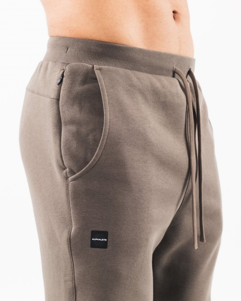 Desert Taupe Alphalete Academy Club Jogger Men's Jogger | 6753918-RB