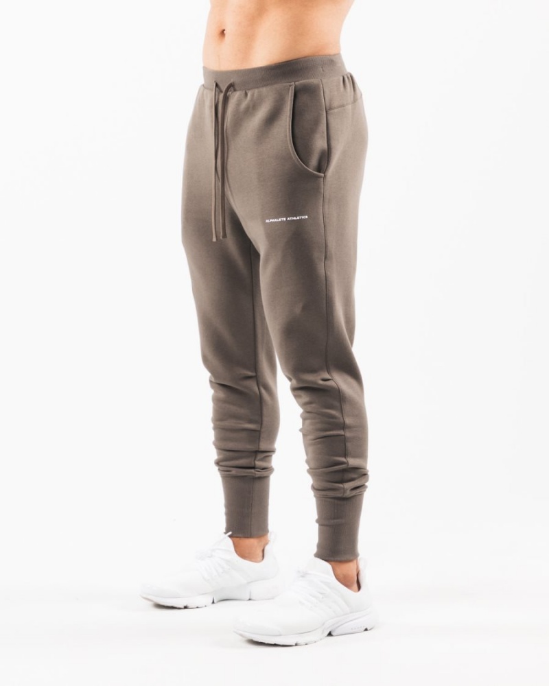 Desert Taupe Alphalete Academy Club Jogger Men\'s Jogger | 6753918-RB