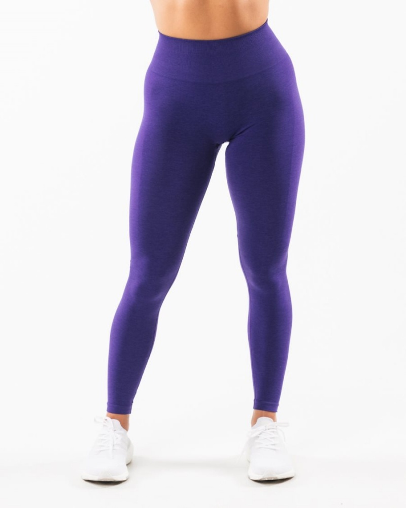 Electric Purple Alphalete Amplify Legging Women's Leggings | 5972604-OE