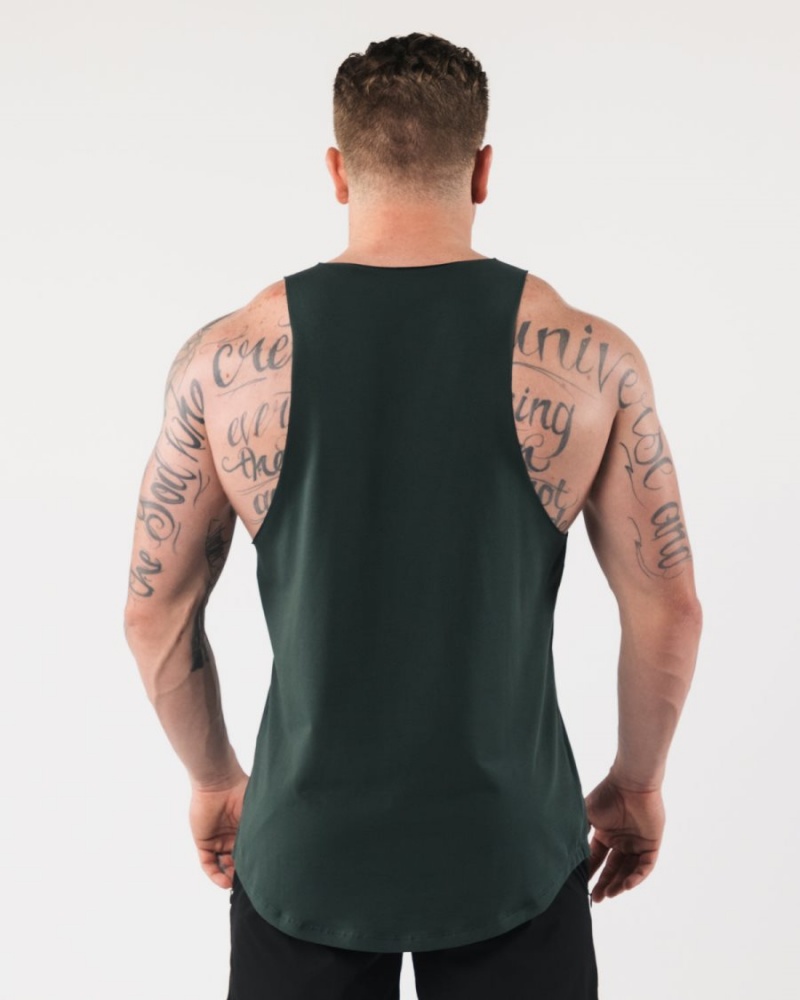 Evergreen Alphalete AA Raw Cut Tank Men's Tanks | 0375214-WF