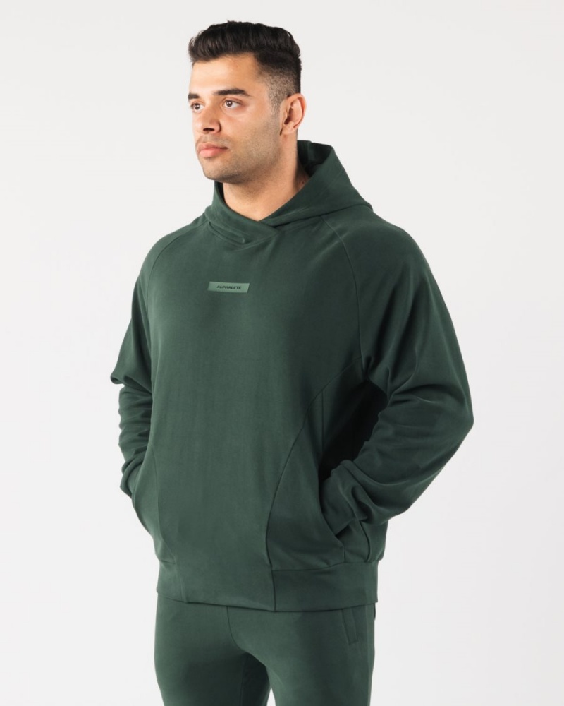 Evergreen Alphalete Identity Pro Hoodie Men's Hoodie | 1304765-FH