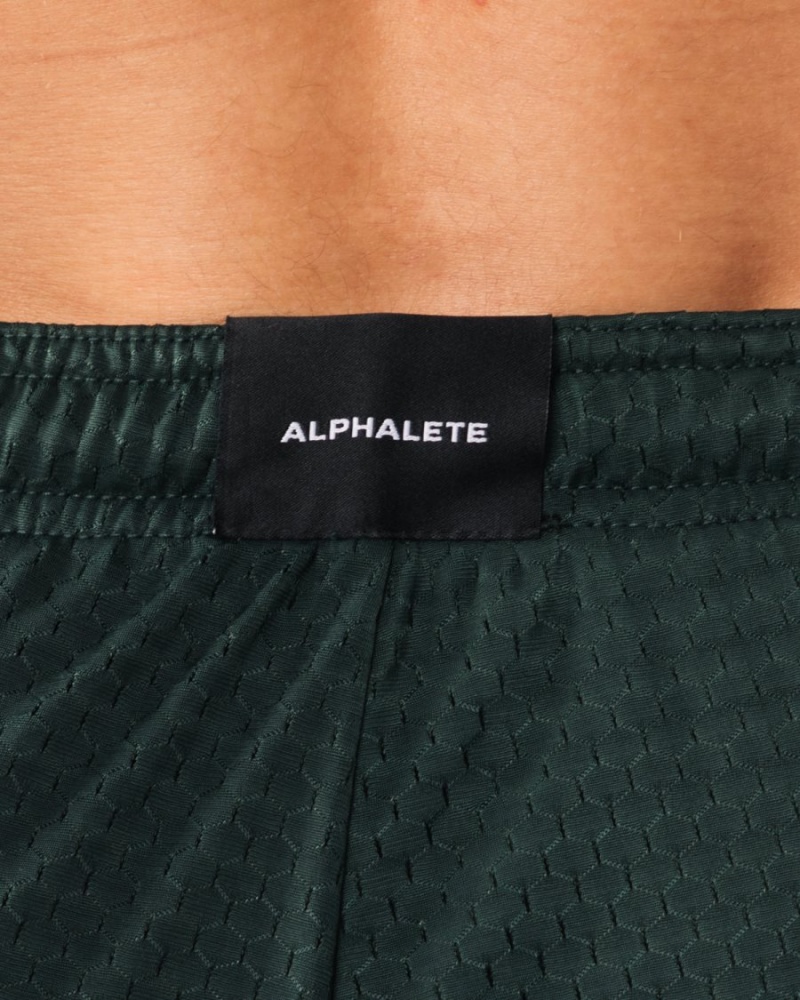 Evergreen Alphalete LDB More Mesh Short 6" Men's Shorts | 2380691-IA