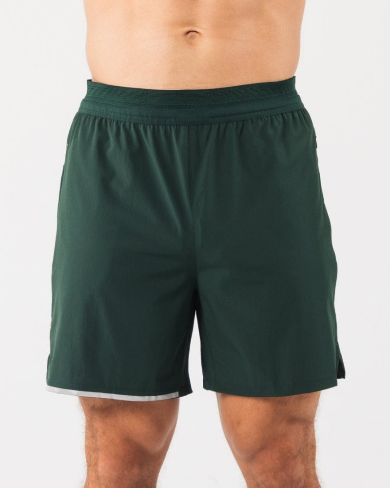 Evergreen Alphalete Studio Short 6" Men\'s Shorts | 1692534-HL