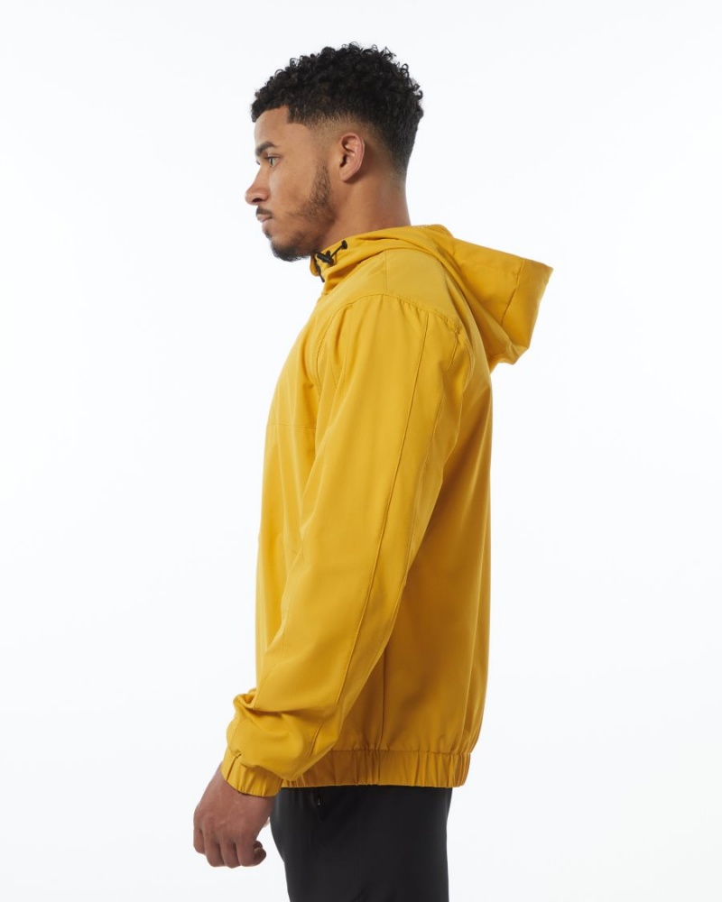 Exotic Yellow Alphalete Infinity Tech Jacket Men's Jackets | 7164953-QY