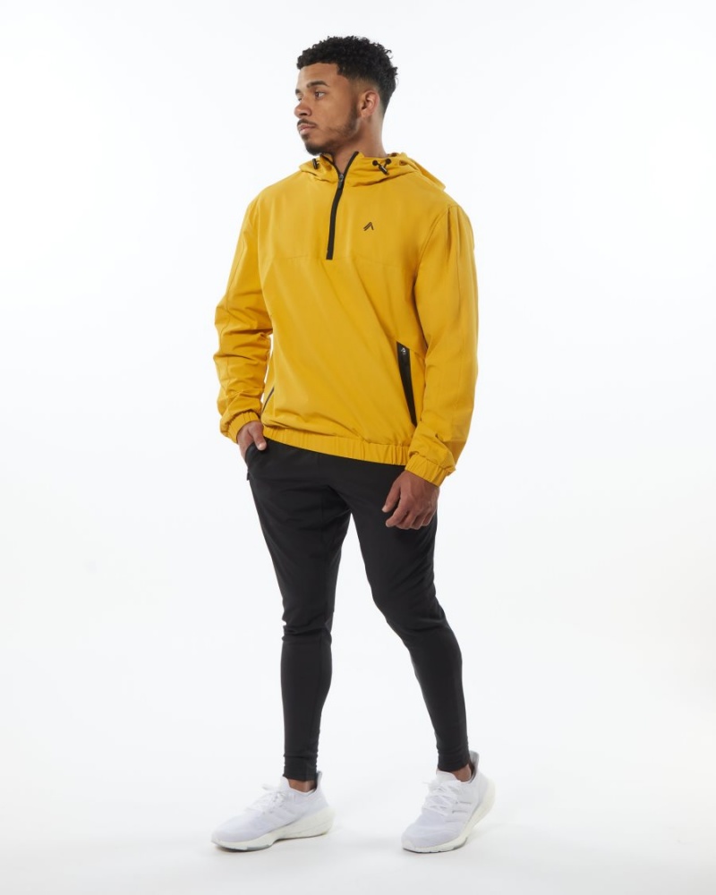 Exotic Yellow Alphalete Infinity Tech Jacket Men's Jackets | 7164953-QY