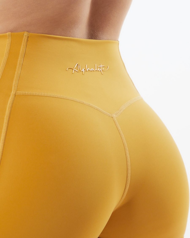 Exotic Yellow Alphalete Pulse Kinetic Legging Women's Leggings | 6081274-FV