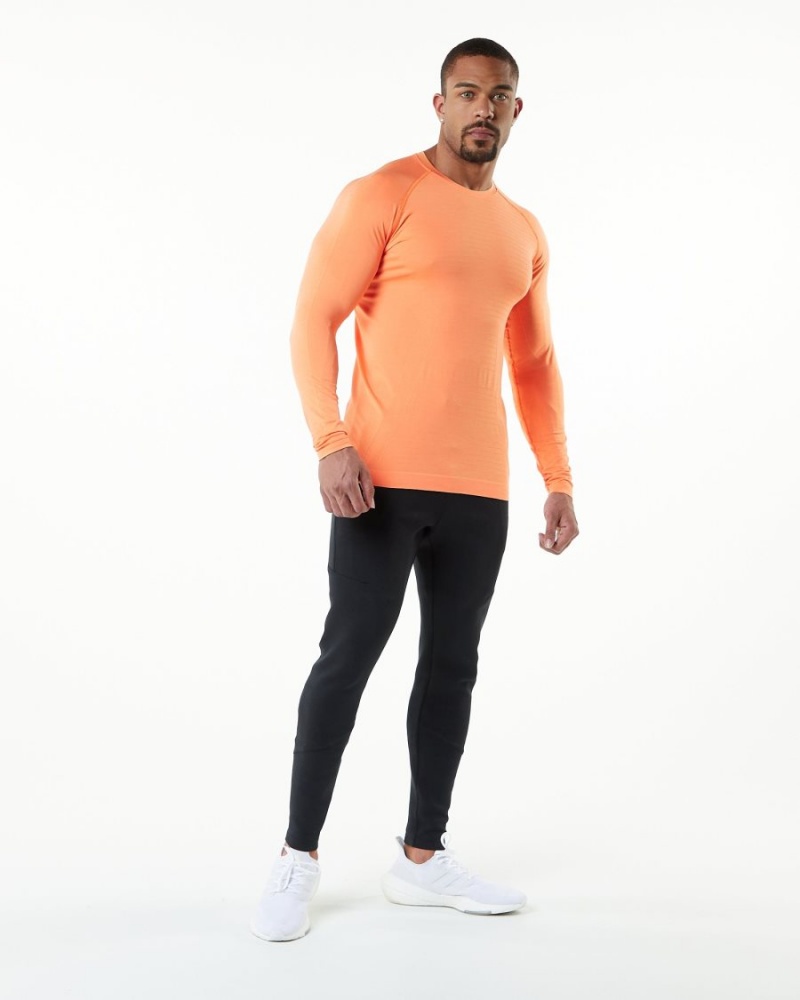 Faded Day Tripper Alphalete Hero Long Sleeve Tee Men's Shirts | 3651794-IY