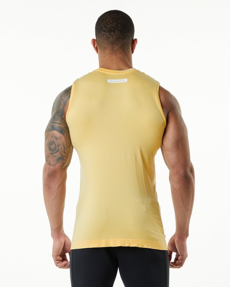 Faded Honey Alphalete Hero Tank Men's Tanks | 1368205-UG