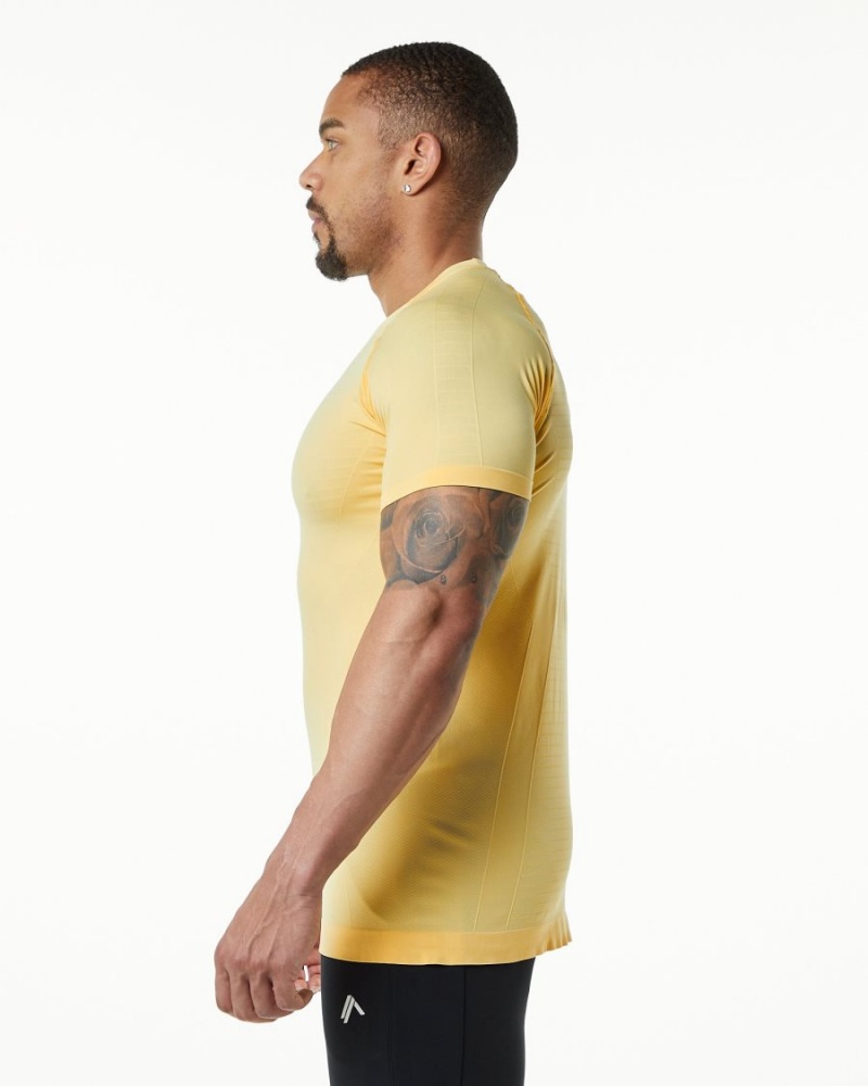 Faded Honey Alphalete Hero Tee Men's Shirts | 3942708-IH