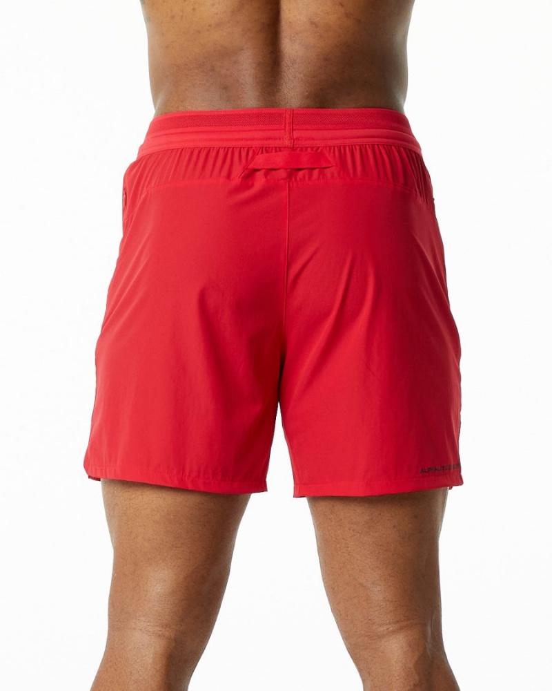 Formula Red Alphalete Studio Short 6" Men's Shorts | 4685329-SQ