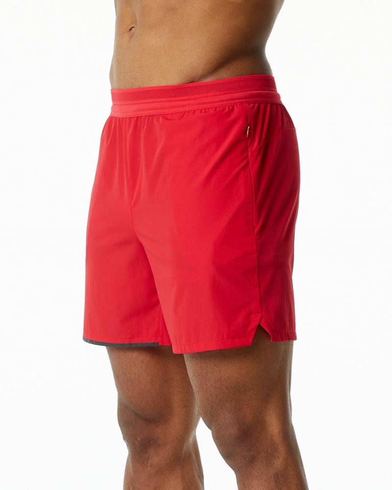 Formula Red Alphalete Studio Short 6" Men's Shorts | 4685329-SQ