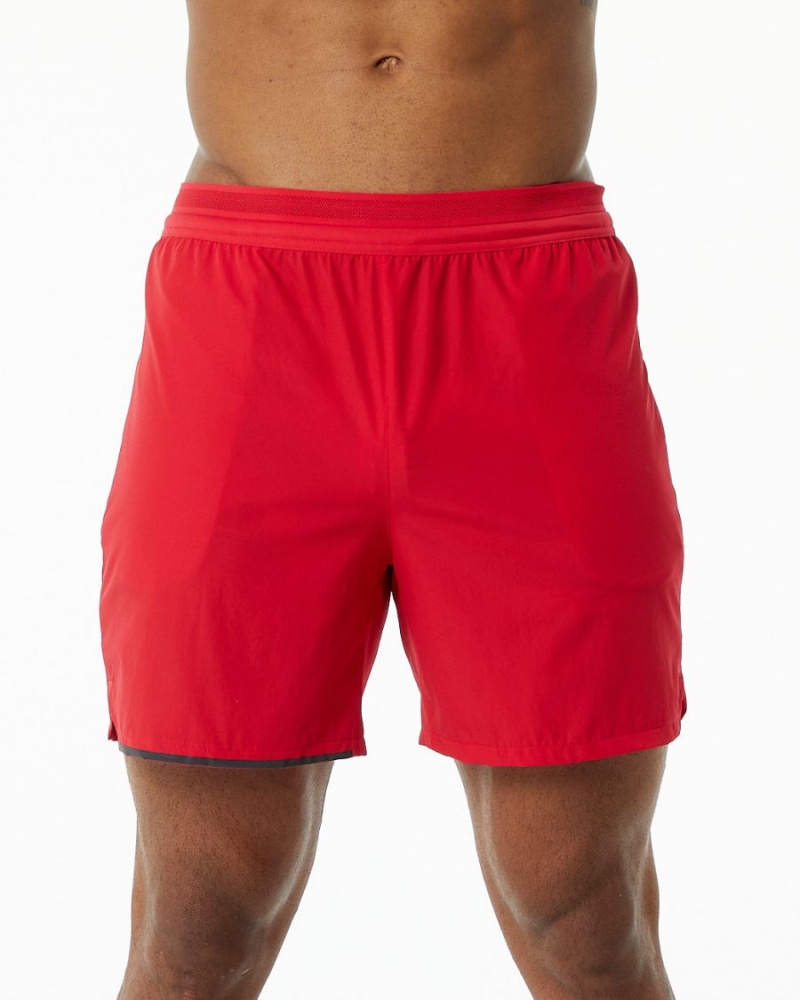 Formula Red Alphalete Studio Short 6" Men\'s Shorts | 4685329-SQ