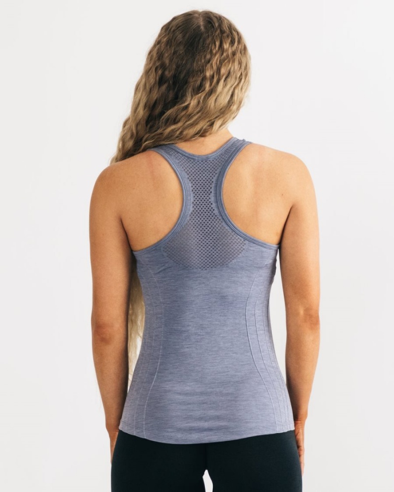 French Blue Alphalete Seamless Tank Women's Tank Top | 4875162-WV