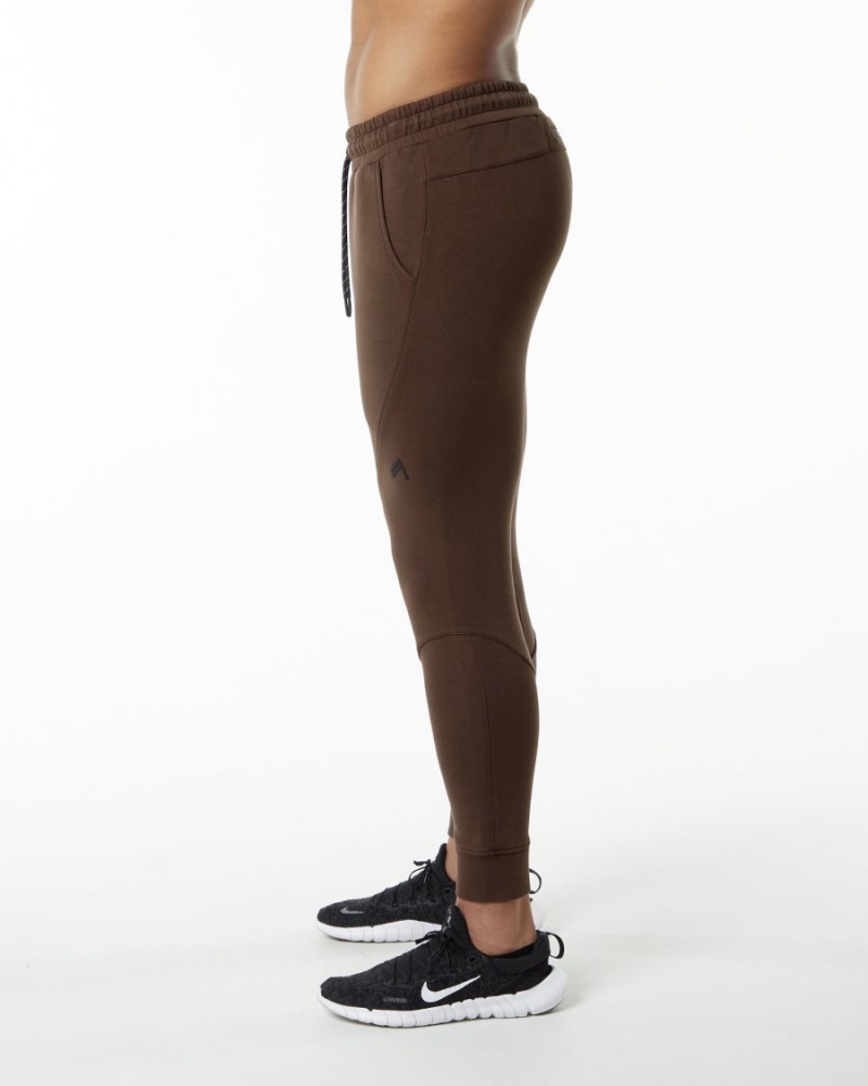 Fudge Brown Alphalete ELMTS Cuffed Jogger Men's Jogger | 4560239-FW