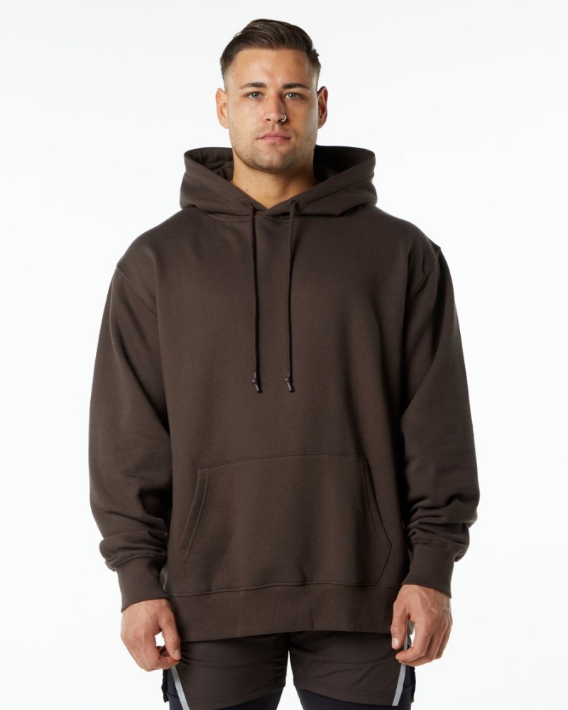 Fudge Brown Alphalete Unity Hoodie Men's Hoodie | 3217956-TJ