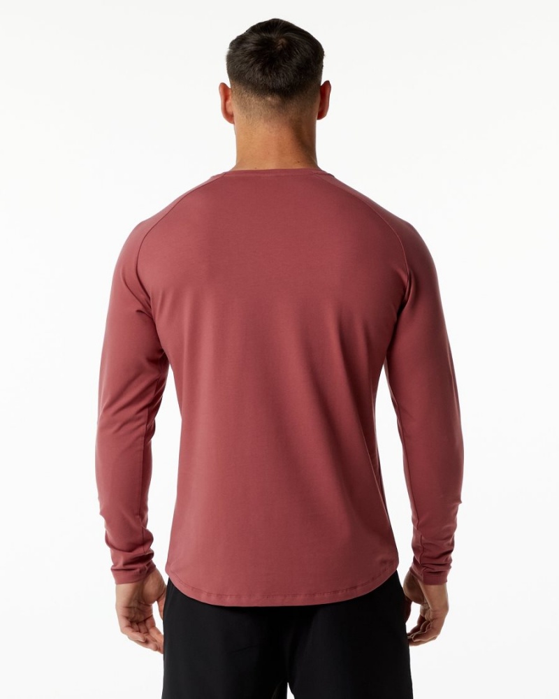 Gingerbread Alphalete Dynasty LS Tee Men's Shirts | 5061274-OB