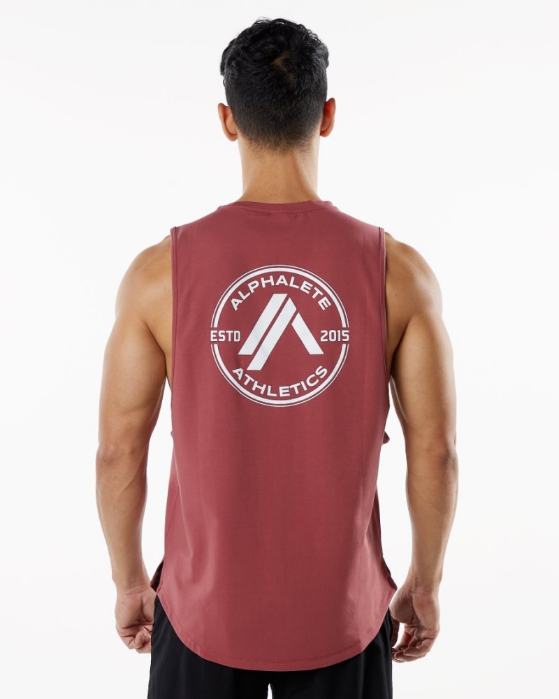 Gingerbread Alphalete Dynasty Tank Men's Tanks | 1723549-WF