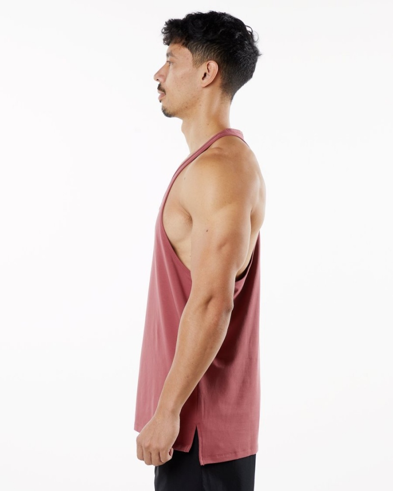 Gingerbread Alphalete Emblem Stringer Men's Stringers | 4850672-IB