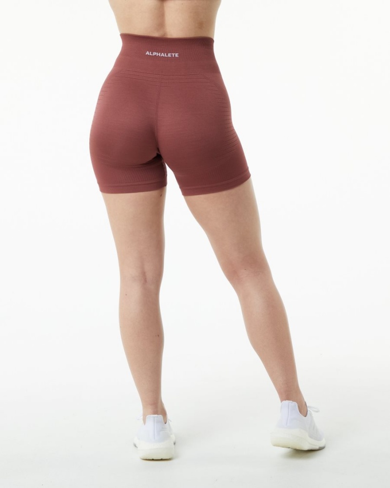 Gingerbread Alphalete Ozone Short 5.5" Women's Shorts | 9021876-BW