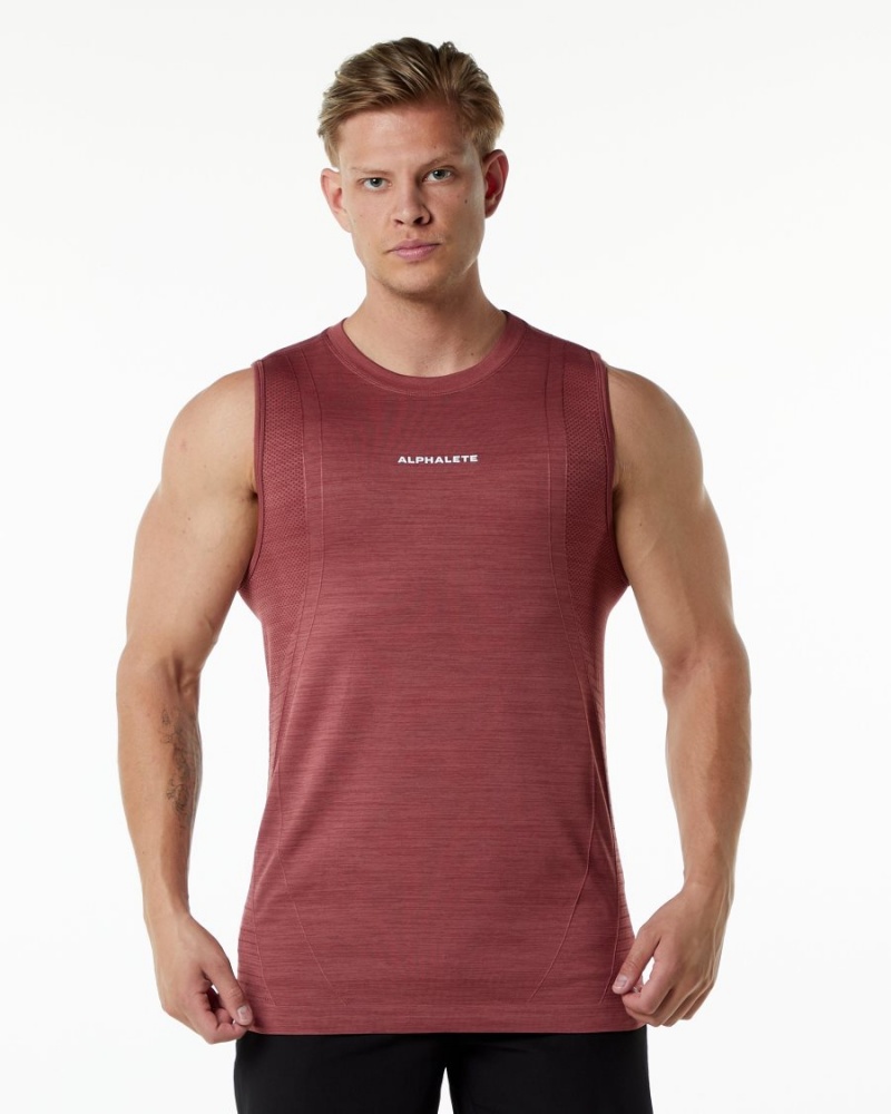 Gingerbread Alphalete Ozone Tank Men\'s Tanks | 7540862-HO