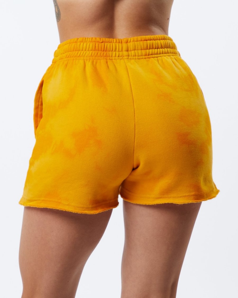 Golden Sun Alphalete HCTS Short 3.5" Women's Shorts | 4385672-LP