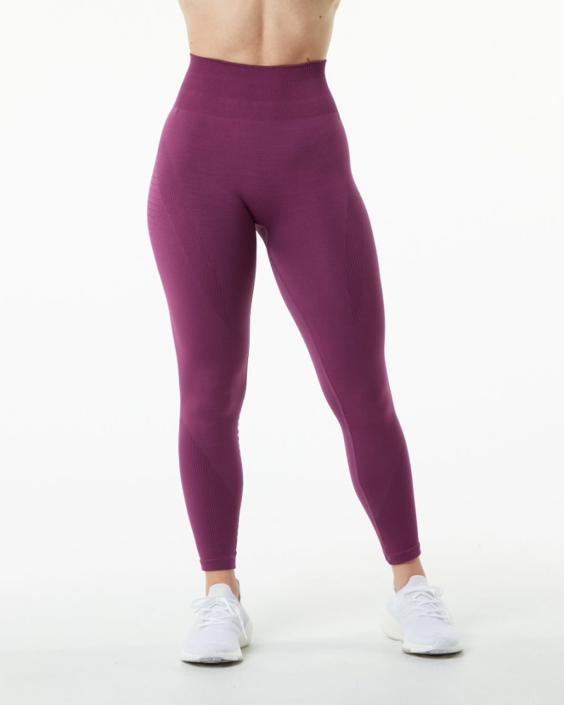 Grape Alphalete Ozone Legging Women's Leggings | 9347158-KC