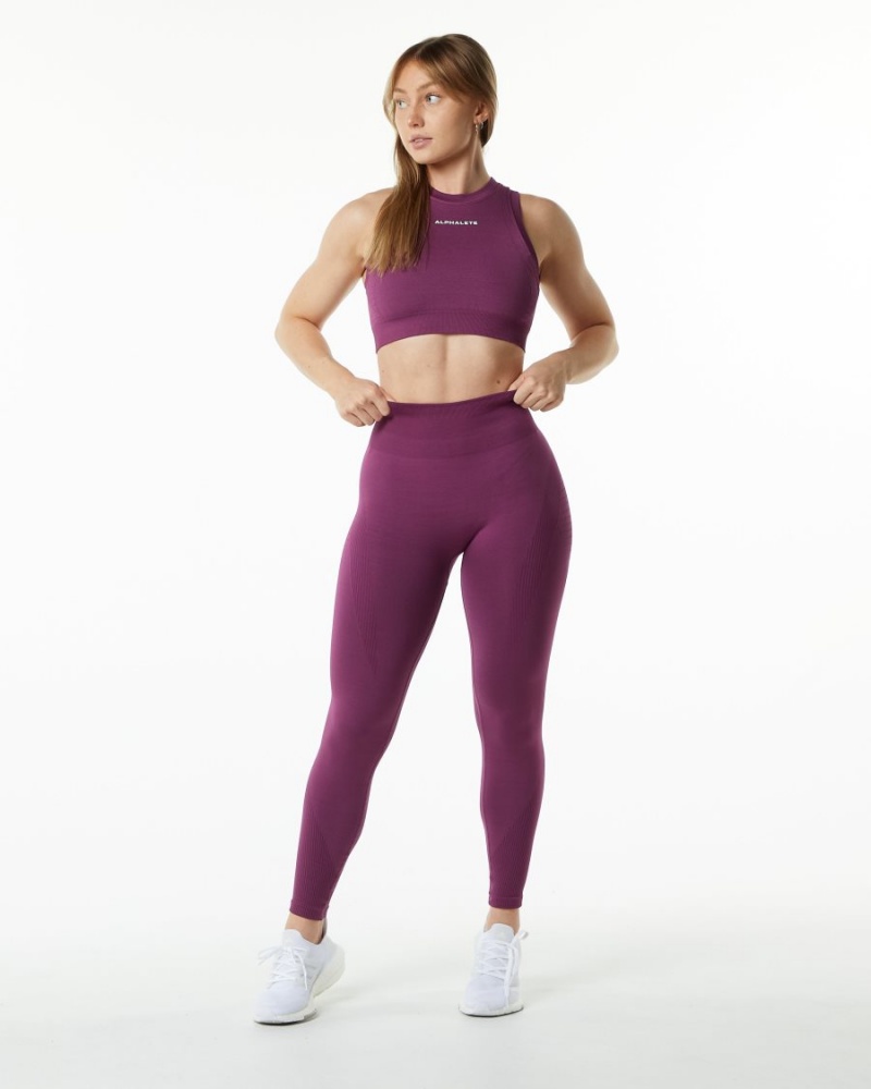 Grape Alphalete Ozone Legging Women's Leggings | 9347158-KC