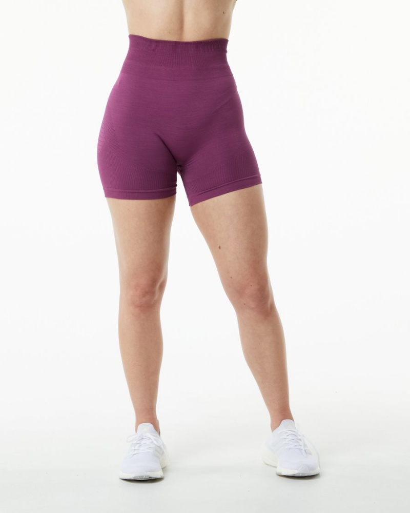 Grape Alphalete Ozone Short 5.5" Women's Shorts | 7235069-EJ