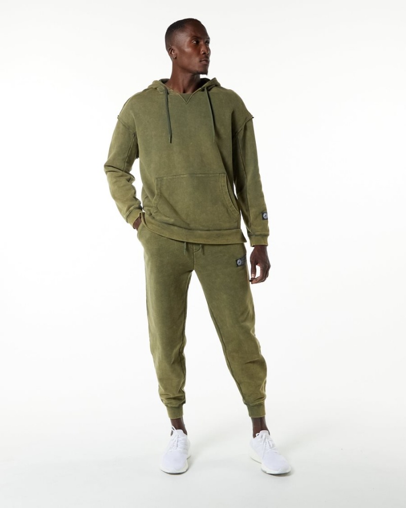 Green Aventurine Alphalete Very Terry Hoodie Men's Hoodie | 0438925-TP