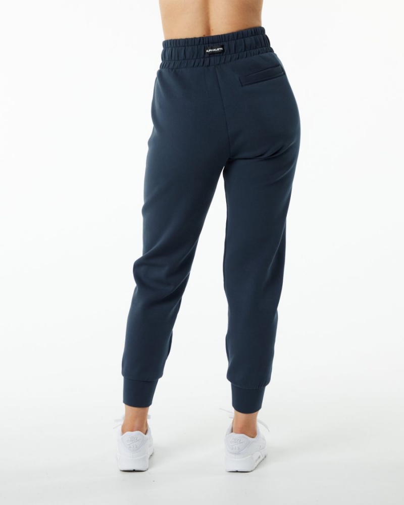 Harbor Navy Alphalete ELMTS Cuffed Jogger Women's Jogger | 2451608-TC