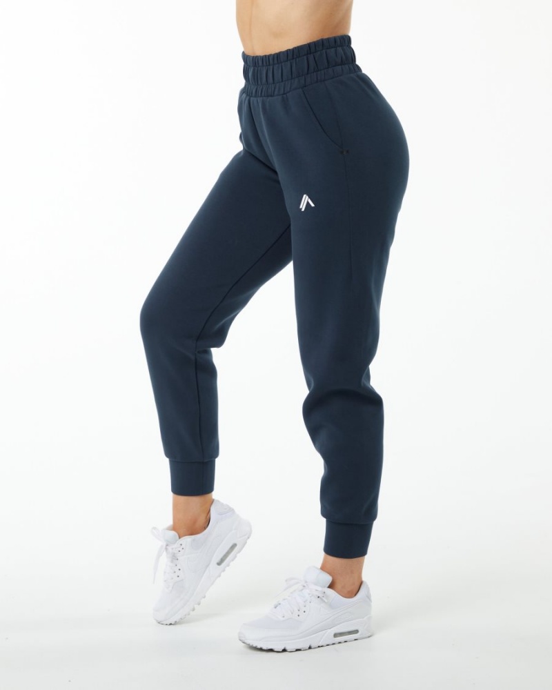 Harbor Navy Alphalete ELMTS Cuffed Jogger Women\'s Jogger | 2451608-TC