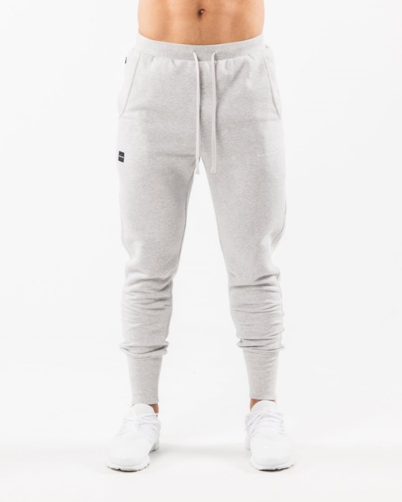 Heather Grey Alphalete Academy Club Jogger Men's Jogger | 7185264-CG